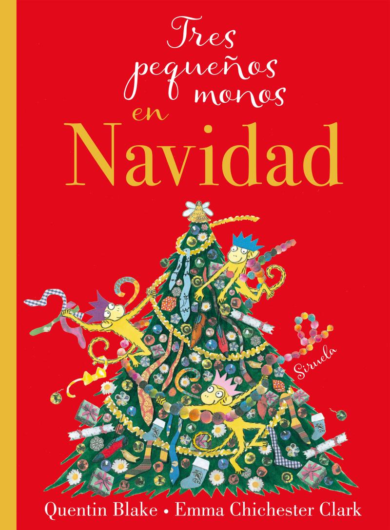 Portada del libro TRES PEQUEÑOS MONOS EN NAVIDAD
