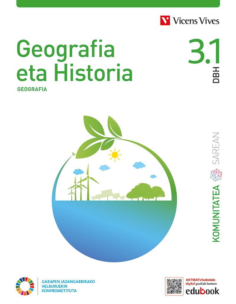 Portada del libro GEOGRAFIA ETA HISTORIA 3 (3.1-3.2) (KS)