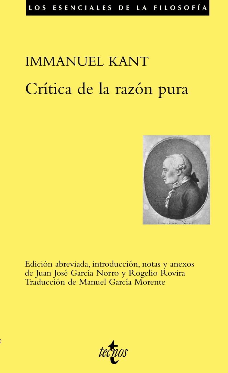 Portada del libro CRÍTICA DE LA RAZÓN PURA - EDICION ABREVIADA