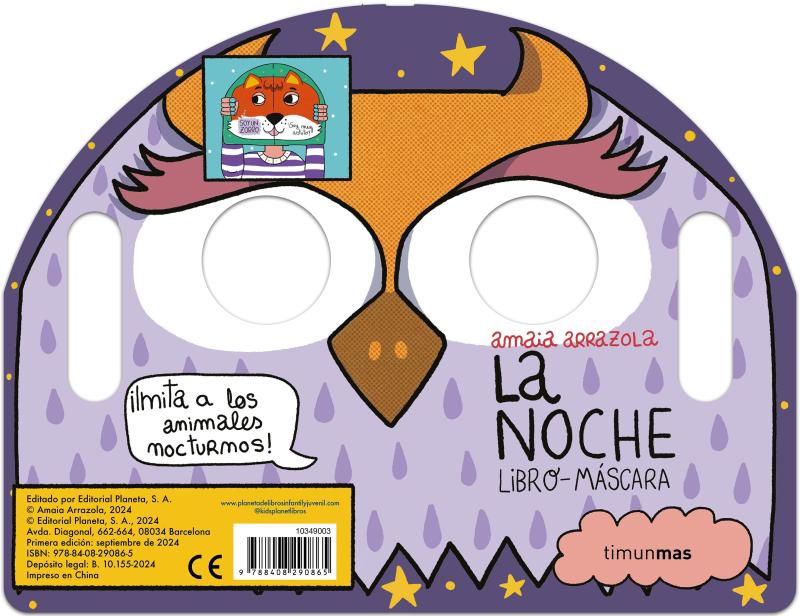 Portada del libro LA NOCHE. LIBRO-MÁSCARA