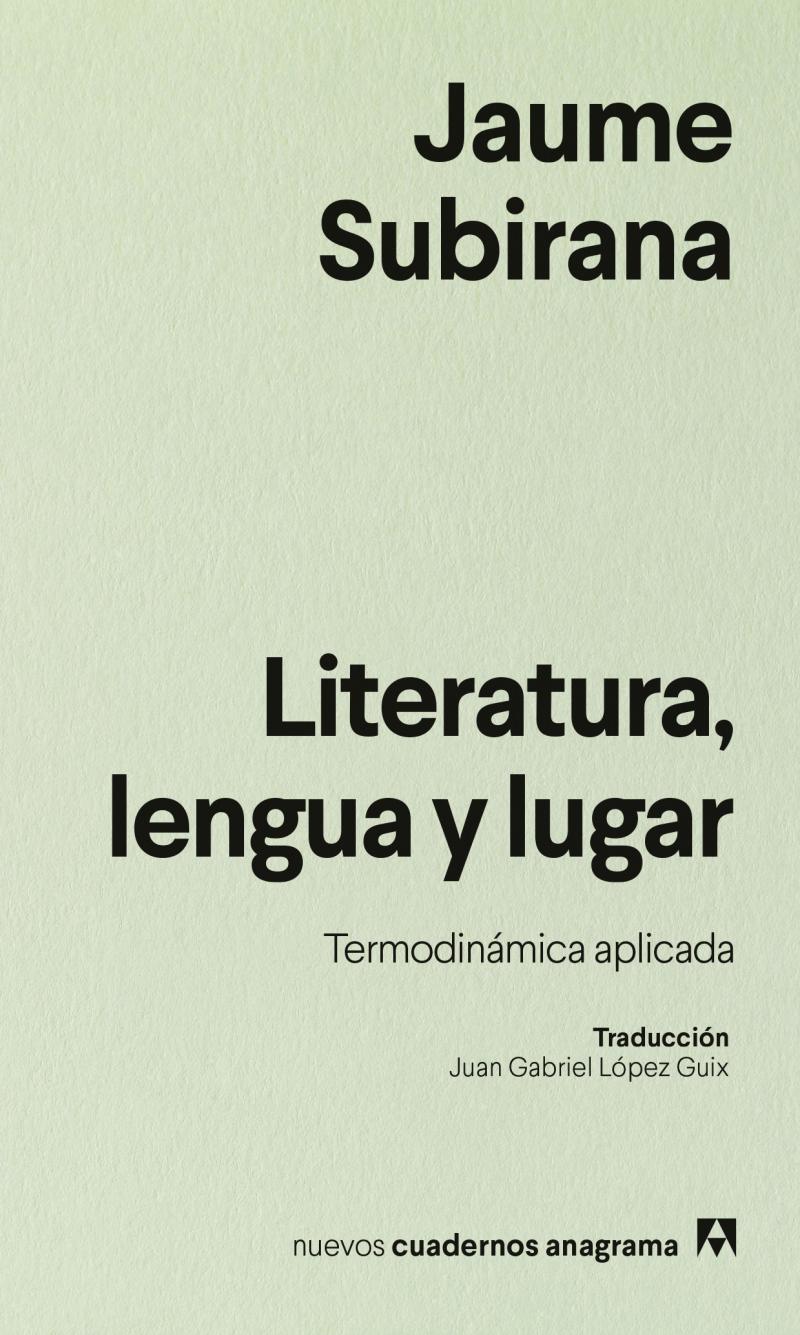 Portada del libro LITERATURA, LENGUA Y LUGAR - TERMODINÁMICA APLICADA