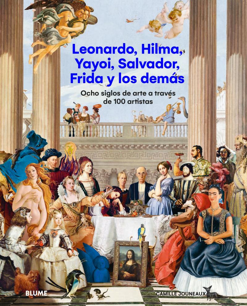 Portada del libro LEONARDO, HILMA, YAYOI, SALVADOR, FRIDA Y LOS DEMÁS